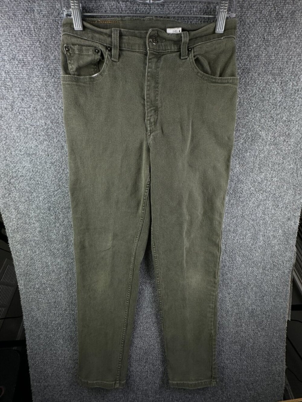 VTG Levi’s Women Green Denim Jeans Relaxed Tapered Leg Cotton Blend ACTL 28x29